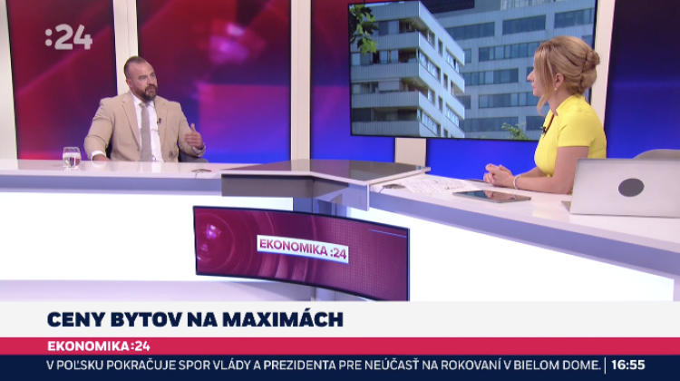 Rozhovor pre STVR v relácii Ekonomika :24 o cenách bytov, ktoré sú na maximách.